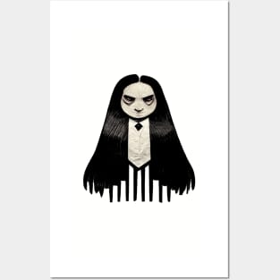 ADDAMS Family, Wednesday-inspired design, Posters and Art